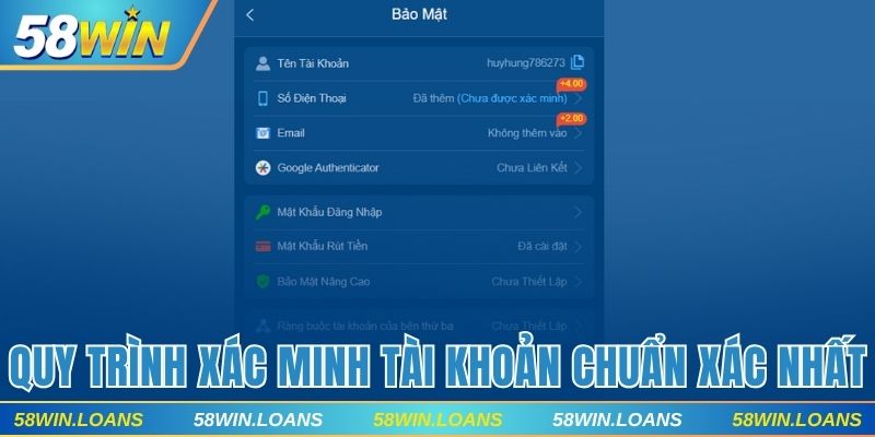Quy trình xác minh tài khoản chuẩn xác nhất