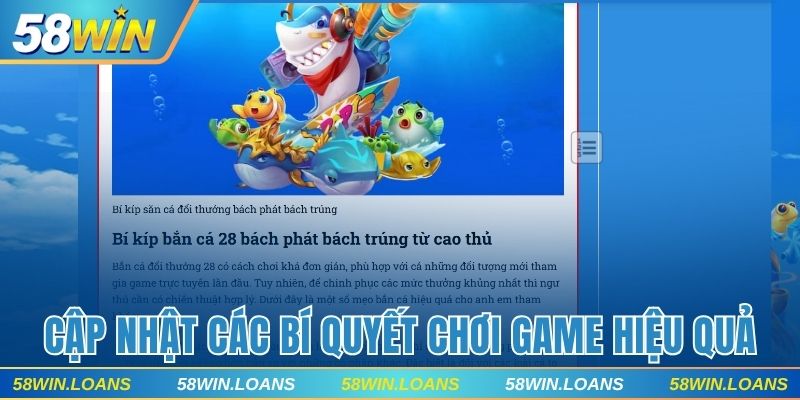 Cập nhật các bí quyết chơi game hiệu quả